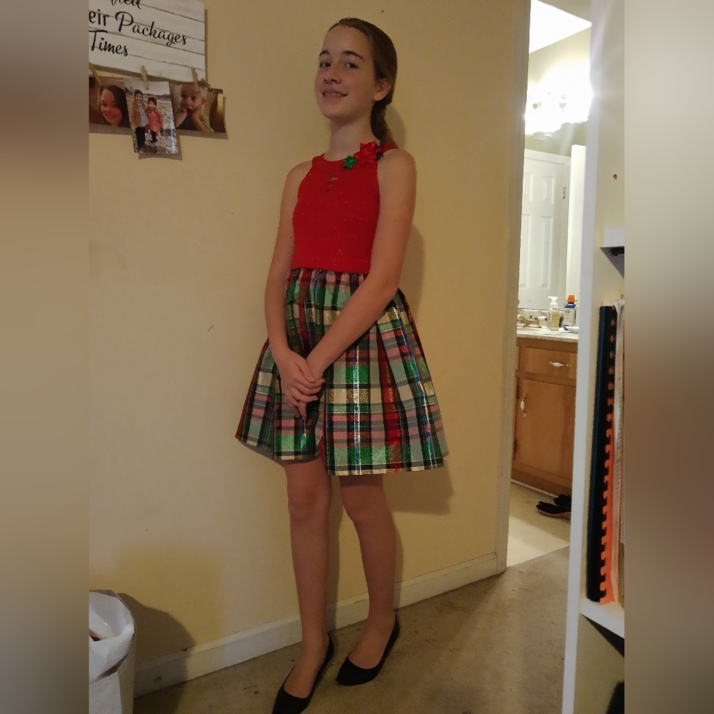 Size 12 girls Bonnie Jean Christmas Party Dress